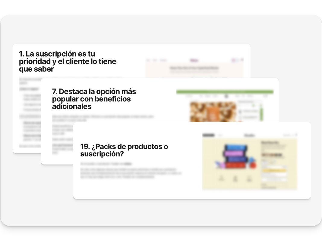Las 19 Buenas Prácticas de las Suscripciones en Shopify